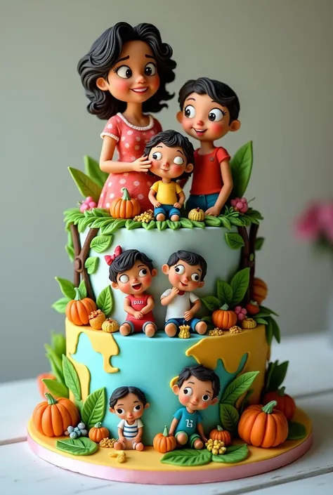  An art of cake with the theme of the Brazilian series "The Big Family ",  I want a beautiful cake ,  full of references 
 
DOES THE SERIES EXIST,  SEARCH THE CHARACTERS ON GOOGLE ! I WANT A SMALL CAKE , com topo