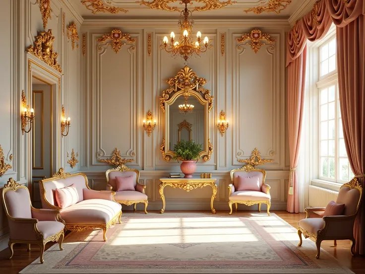 background rococo style room