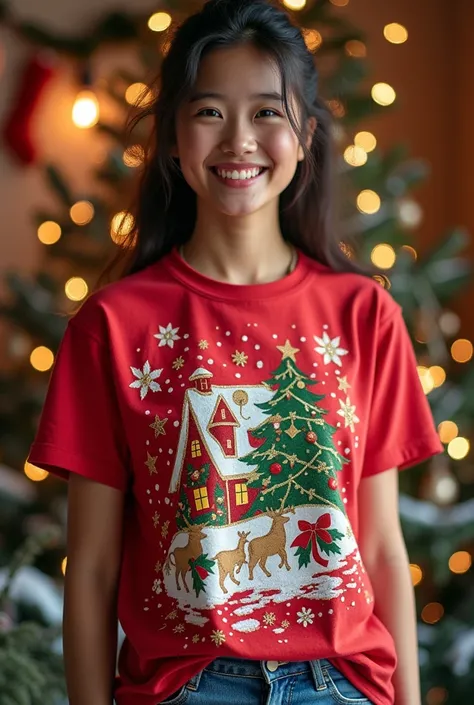 Decorated Christmas t-shirt