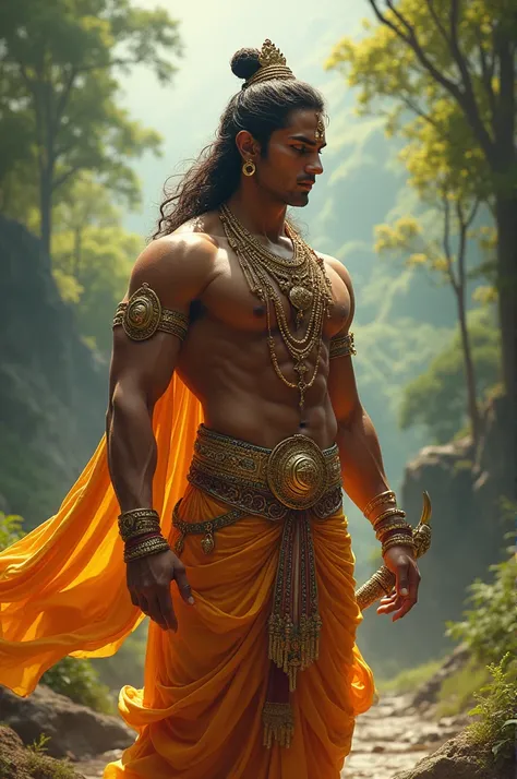 Most handsome youthful and muscular Lord rama 