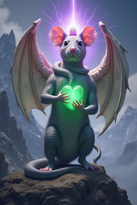  Generate a perfectly .  It is a unique figure, a fusion of the three archetypes in a single being.
 
The Fusion of the Archetypes:
 
- Mouse head:   intelligence , acuity, the power of the word.
- Dragon body:  Spiritual strength, connection with the chak...