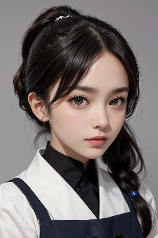 (         highest resolution,       clear      _image)、(        top quality).single, One woman, Alone,       Penis Masterpiece       , ((         Ponytail)).     semi-realistic     ,            black hair   のショートヘア,            black hair   , bangs, 18 year...