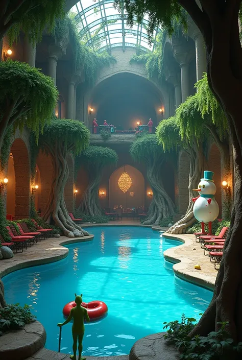  Grinch themed indoor pool