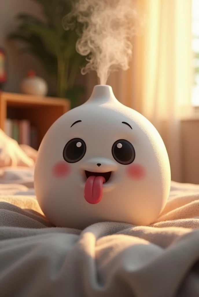 Realistic tongue-sticking out humidifier