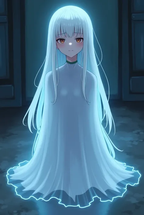 A submissive ghost,  anime style 

