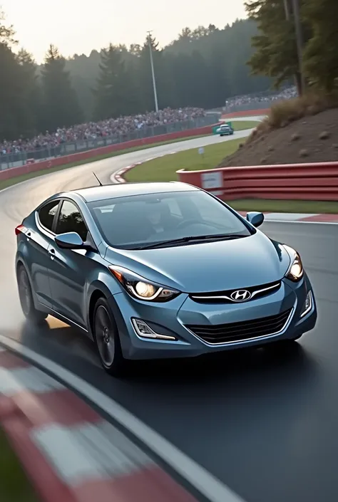 Hyundai Elantra2014 sport winning a race against a 2012 kia forte koup