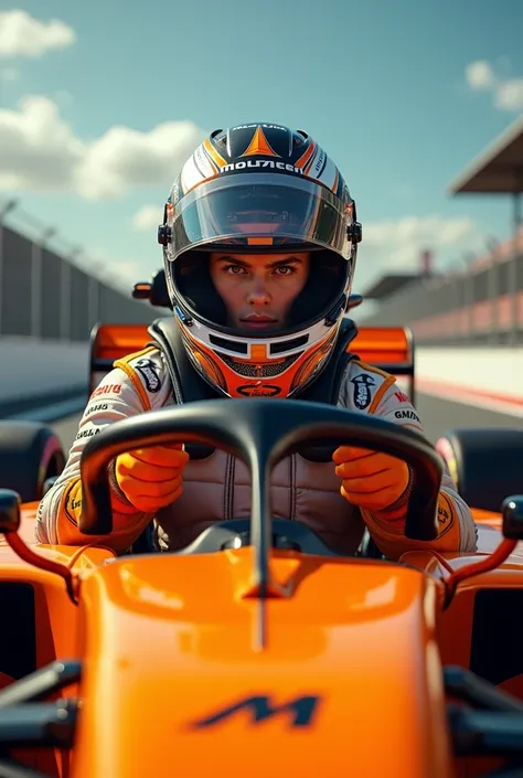 An image of me as a McLaren driver 
