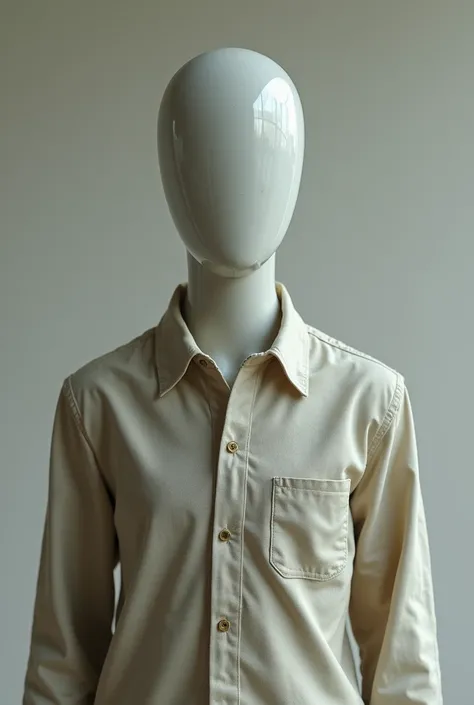 A close-up of a mannequin-like figure, resembling a familiar townsperson, with a smooth, featureless face, standing in a mundane pose as if frozen in time make it more realistic like a human 