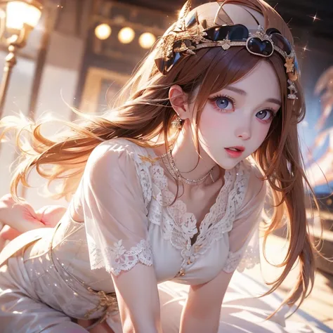 (nsfw:-3)、（ realistic 、 realistic ：1.37），（8k,RAW quality， top quality，Harvest a masterpiece of ：1.2），Ultra High Resolution Real 、 Real As Pictured 、 top quality､ very detailed 、 intricate details、 Realistic Sharp Details 、 Portraits、( low angle)、( lean for...