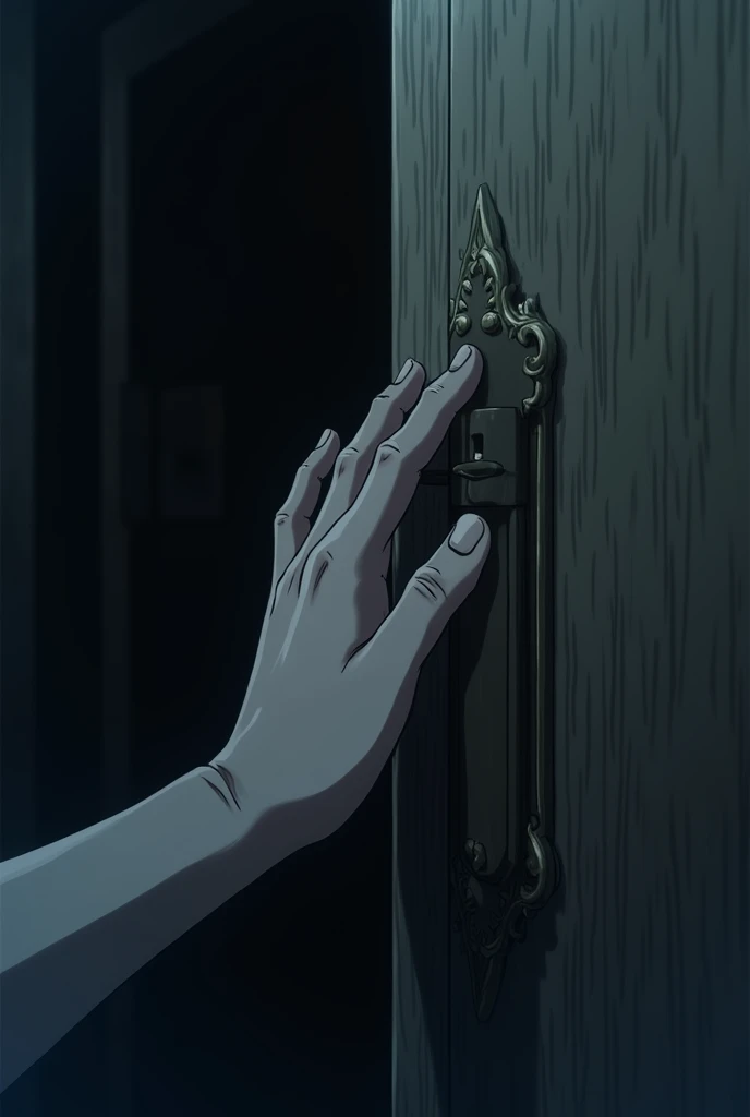 hand knocking on the door anime