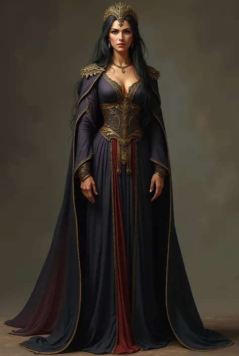 - **Age:** Approximately 45 years old.
- **Build:** Mahrokh has a tall and graceful figure. Her body is slender but strong, reflecting the elegance of a queen and the resilience of a warrior. She stands with a regal posture, her back straight, exuding conf...