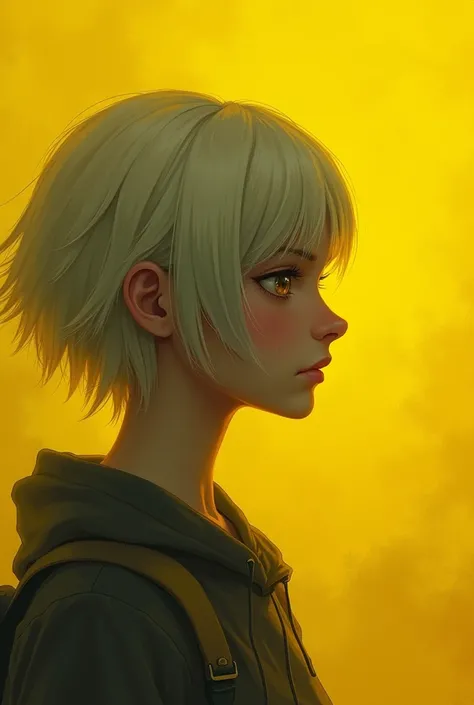 Make the title "Life Is Strange - YELLOW -". Put on one with a yellow cover, with short white hair. 