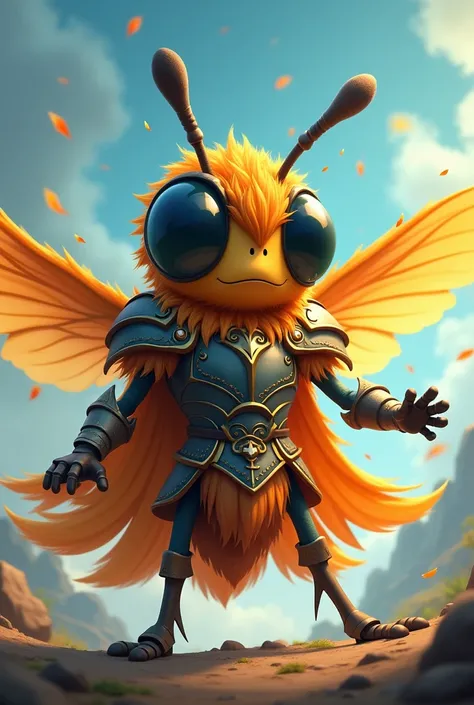  In cartoon design, a fly with a Valkyries design from Clash of Clans