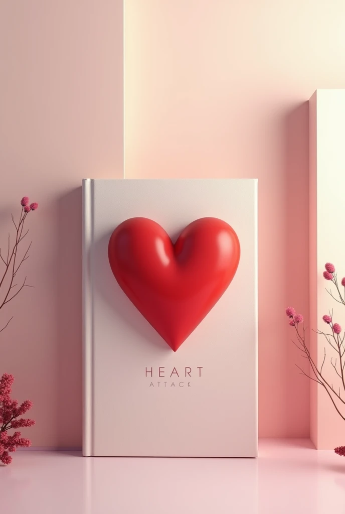 Cute cover 

For book called Heart Attack. Aesthetic and without people 