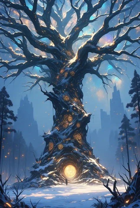  a Christmas tree like a Yggdrasil tree, Yggdrasil is a Christmas tree ,The world tree is a Christmas tree , a Christmas tree in the center of the world 