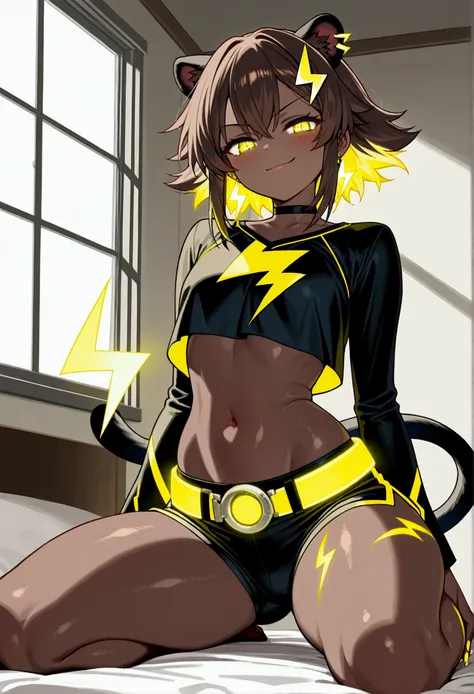 ((Electric Type)) ((Extremely Detailed curvy thick slim fit figure)) ((Extremely Detailed window with Yellow thunderstorm in the background)) ((Extremely Perfect Detailed round sexy Booty)) ((Extremely Detailed big beautiful beast)) ((Extremely Detailed Be...