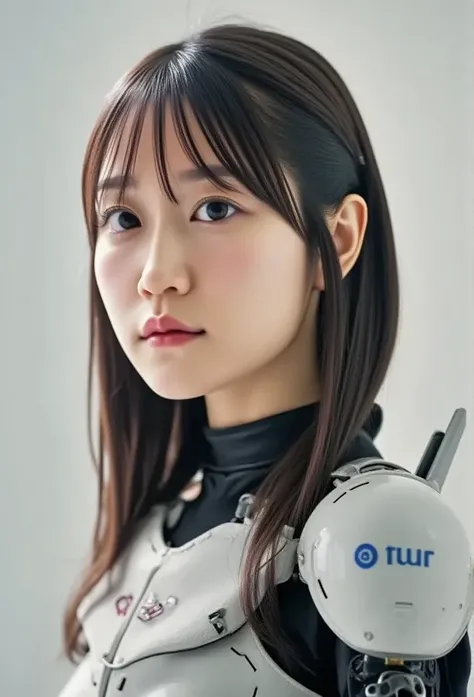  Max Image, Outstanding details,  super high resolution , (Faithfulness: 1.4),  best illustrations, ,  one very condensed girl, She has a gentle and beautiful face ,  wearing a black and white mechanical suit,  wearing a mecha helmet , A high-tech lighting...