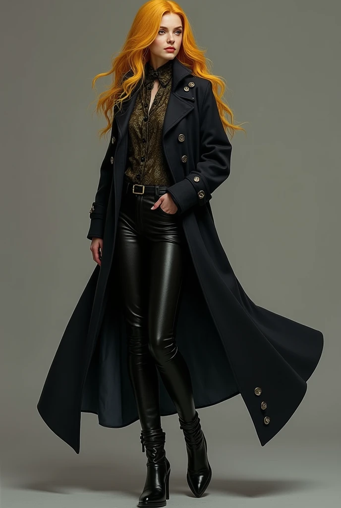 


After a moments contemplation, Elesia selects an attire that resonates with echoes of her identity—a fusion of elegance and readiness. It consists of supple leather pants paired with a flowing tunic; both dark in color to contrast against the golden cas...