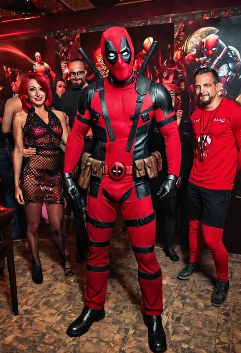 Deadpool egy Night clubban ül ahová éppen kommandósok rontanak be. Mellette egy meztelen pornósztár milf áll