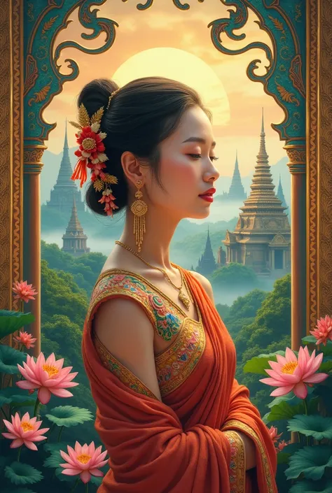 Create a portrait of Thai culture