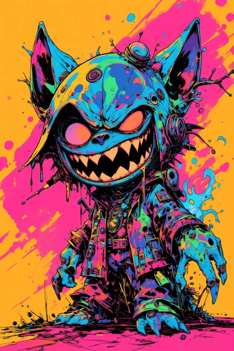  Illustration of a wolf man,Inspired   , Vivid cartoon art,  ,  Jeff Sort &#39; style for stilets, by justin gerard,  Graffiti Monster ,   Android Jones and Chris Dyer, Toyism, Monster Art, urban art   style, urban art  ,  グラフィティアート style for stilets ,   w...