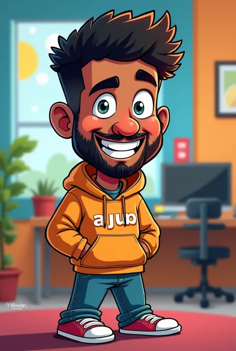 YouTuber Name Rajab butt in cartoon character 

