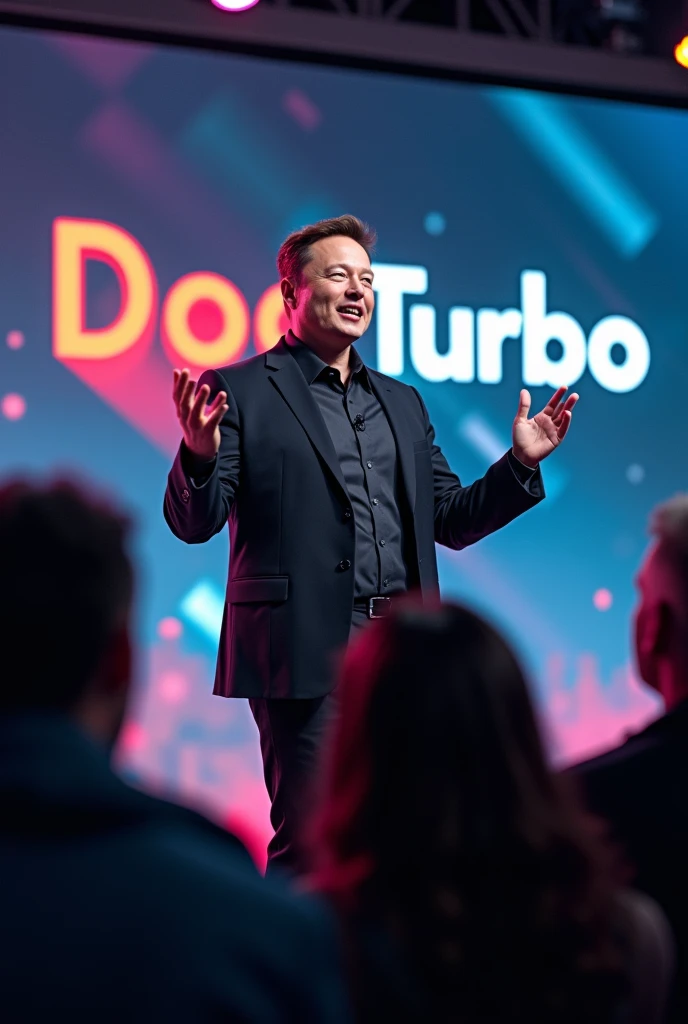 Elon Musk encouraging the purchase of the DOGTURBO cryptocurrency 