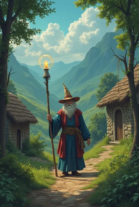 In a small village, where the people were always happy, there lived a wizard. The name of this wizard "Magic Ali" Tha. He was invisible to anyone, but his magical powers were known among the ren of the village.  IT "Magic Baba"  used to call out, and he wi...