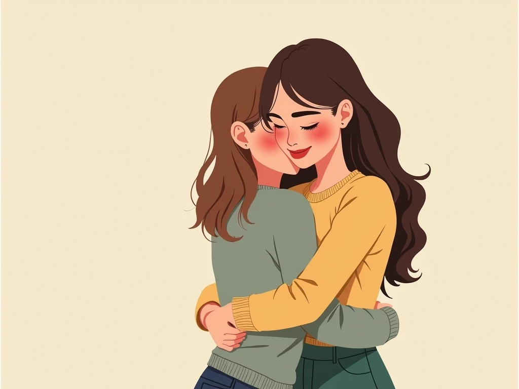 illustration of a woman with her arms crossed, hugging, folded arms, exploitable image, arms crossed on chest, prompt young woman, illustration!, infp young woman, illustration detailed, simple illustration, arms folded, warm friendly expression, infp girl...