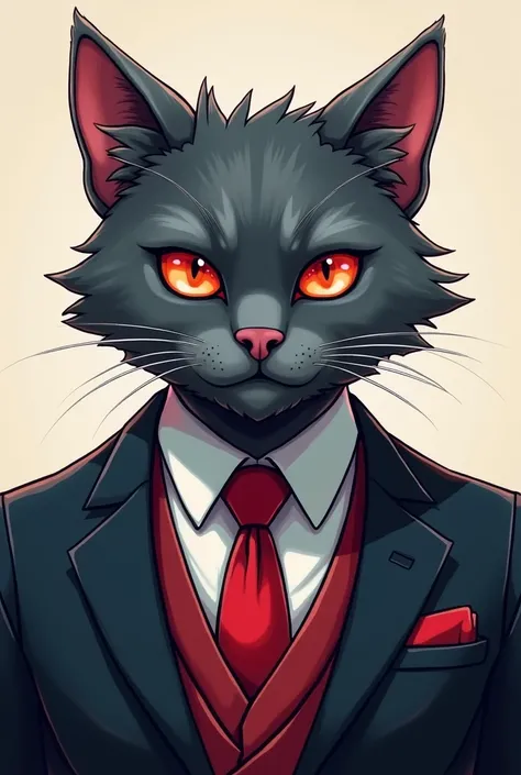 a close up of a cat wearing a suit and tie, Roblox avatar,  1024px profile picture, Beastars Legoshi,  with very cool and stylish appearance, furson wearing stylish clothes, Hypercut , no lines, furson!!!!, peludo furaffinity, by :5 sensual: 7, generic fur...