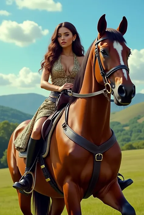 Ariana Grande on a horse