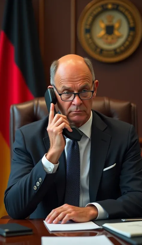 Scholz, Olaf is on the phone