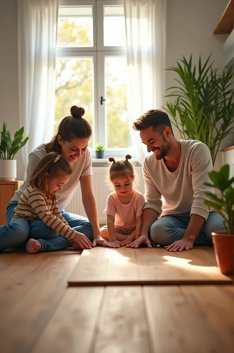 Affiche publicitaire pour de la colle à parquet