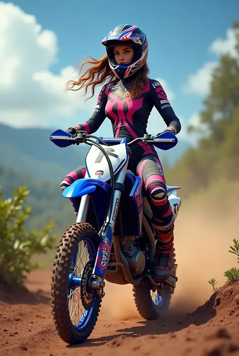 Yamaha yz 125 with sexy girl
