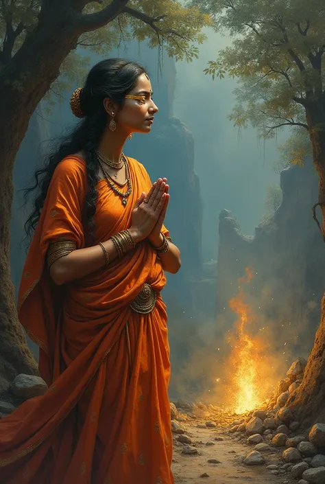 Gandhari had always performed penance and devotion for the well-being of her sons, but due to their wrongful actions and unrighteousness, they faced destruction.