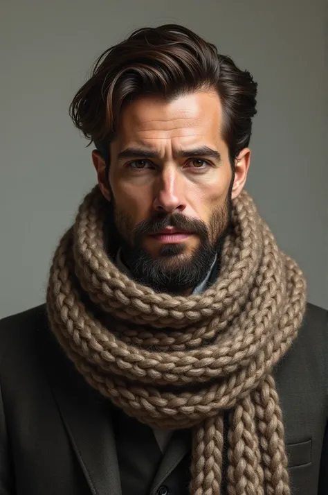 portrait of a man wearing a scarf