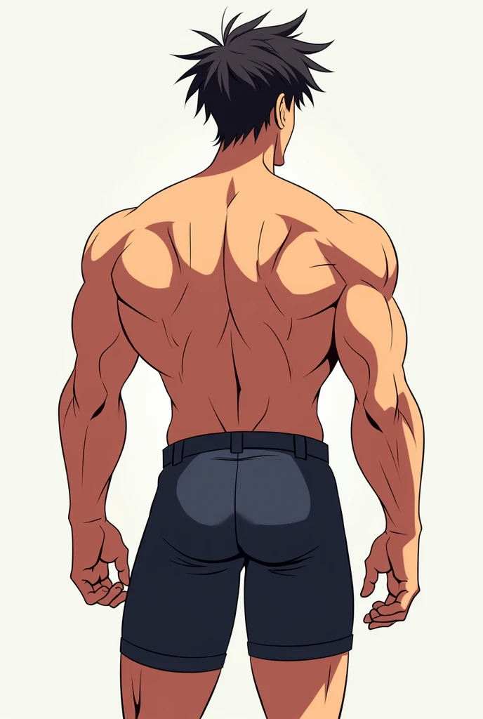 fit anime boy proudly show his big ass