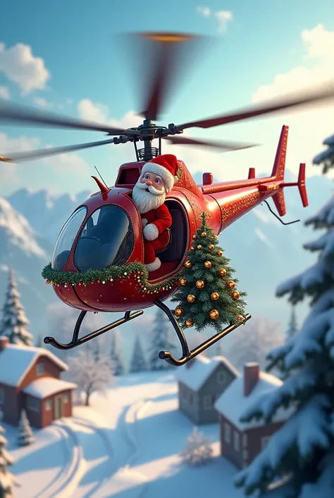 Christmas helicopter