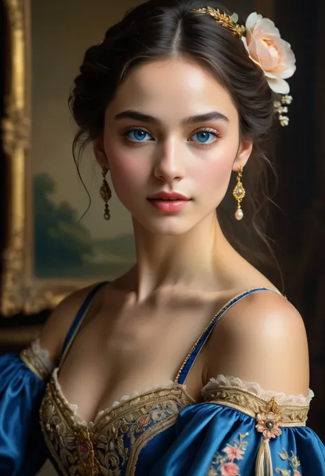 (high resolution, masterpiece:1.2),(realistic:1.37)"(best quality, high resolution, ultra detailed, realistic),beautiful 19th century portrait of a 25 year old French ballet dancer, (She is half French and half Japanese, and is a stunning beauty with dark ...