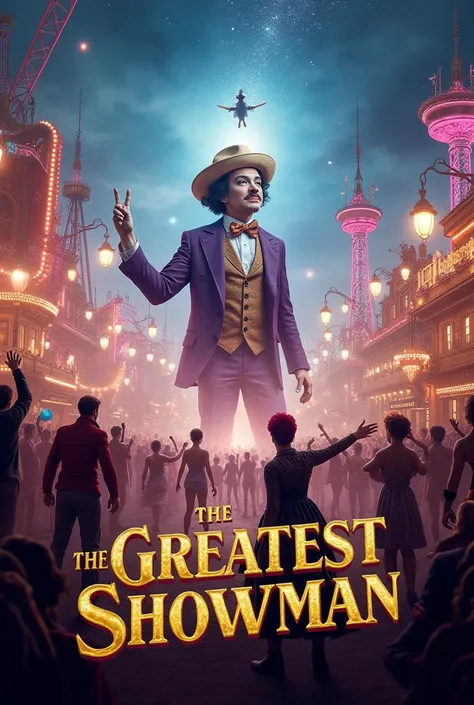 Spectacle the greatest Showman dans un parc dattraction , les Freaks