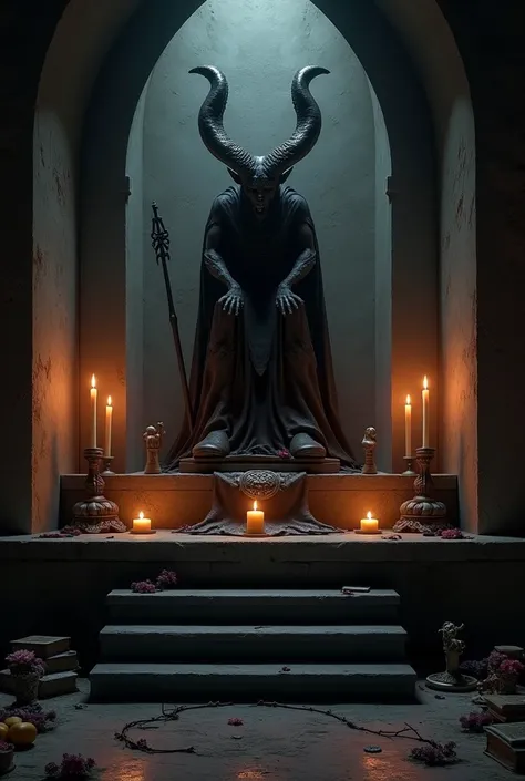 Simple and realistic Altar to the Devil