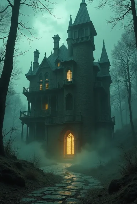 haunted house with skill in place of tea