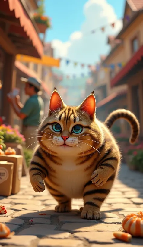 And so, Whiskers the fat became the town’s most notorious food thief. The townsfolk often spotted him prowling near the market, always on the shiba jeans 