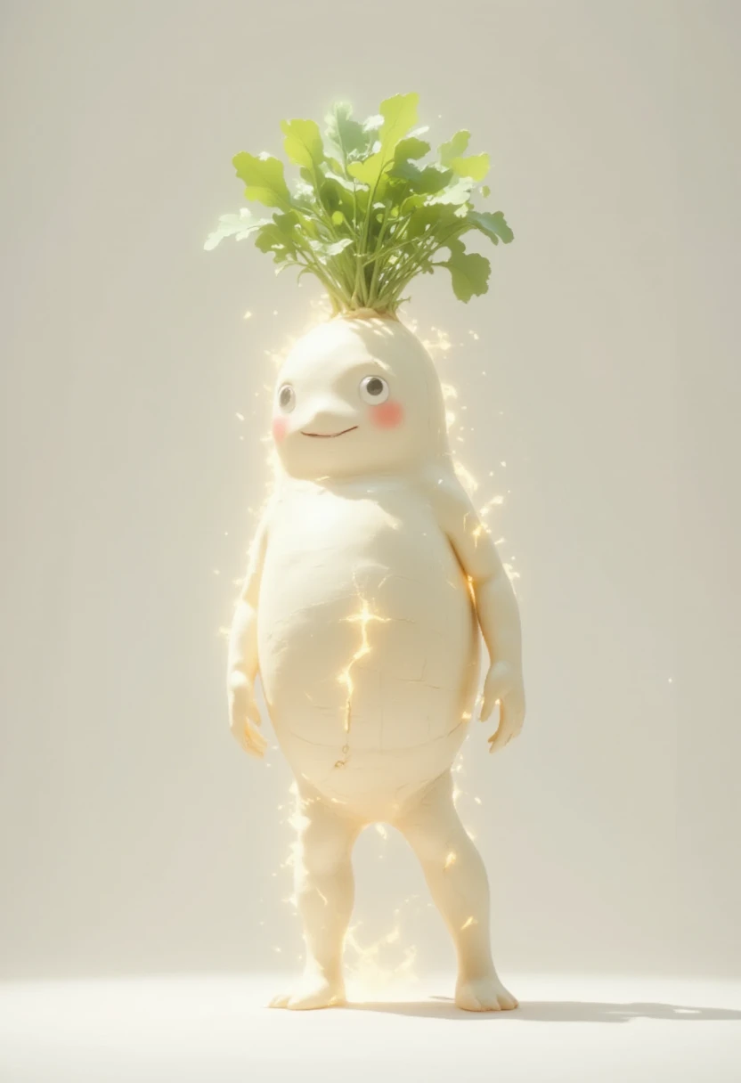 (masterpiece:1.2,Exceptional Quality,Mirror-like,, a cinematic experience , photorealistic:2.0, RAW photos :2.0, super detailed),8k,wallpaper, physical rendering ,realistic lighting,Beautiful sparkle,(Japanese white radish:2.0),(The soccer players Japanese...