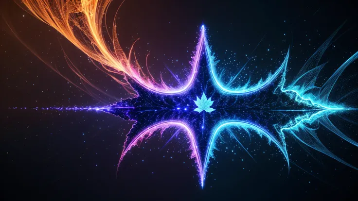  Kirlian pictures of maple leaves、Kirlian photograph of a blue plasma 、blue corona discharge 、beautiful、 mysterious in another dimension、 black background