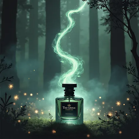 background:
The main color accent :  deep dark green and black shades .  These colors should symbolize the forest atmosphere , the hidden mystery of the , magic and mystery .
 magical atmosphere :  Add elements ,  like light fog or smoke ,  enveloping the ...