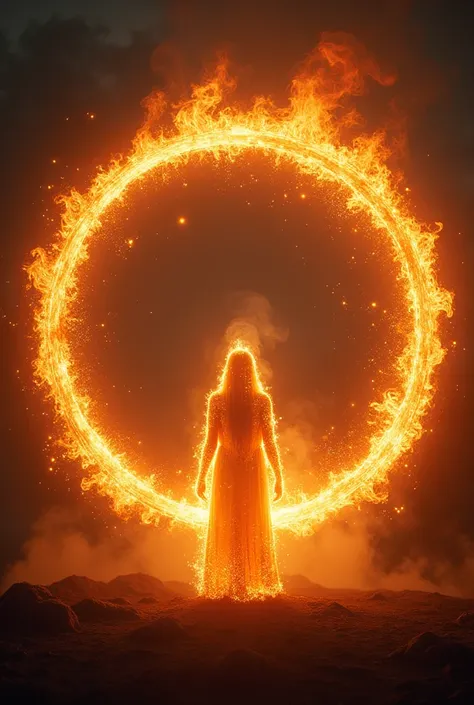 Circle with fire 