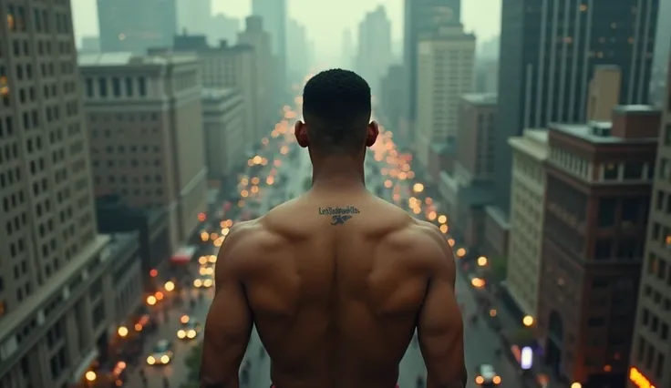 High Angle Shot

Raw photo, 8K, masterpiece, ultra sharp focus, intricate detailed,

Will Smith standing on top of the tall building while watching a lot of infected zombies, muscled chest tattoo LetsCodewithCats small letters, 

cinematic, Birds Eye View ...