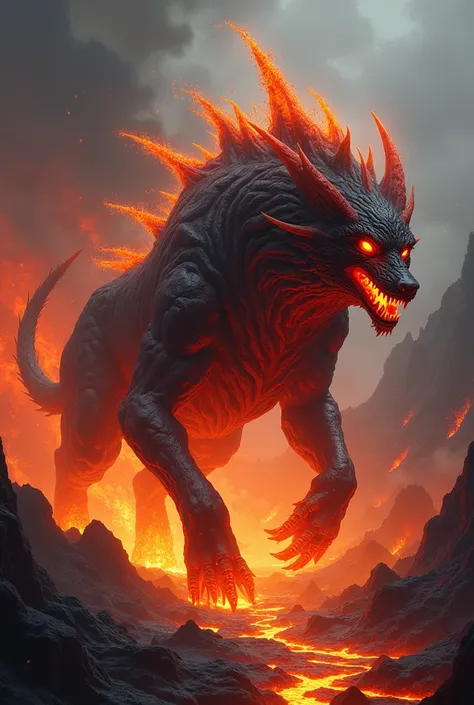 Lava monsters with canine appearance