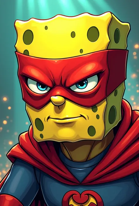 SpongeBob head superhero 